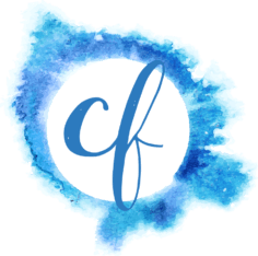 Color Fire - Logo - Blue Watercolor