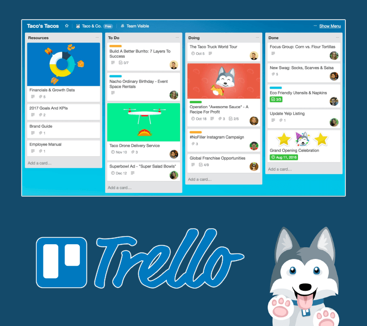 marketing management with Trello